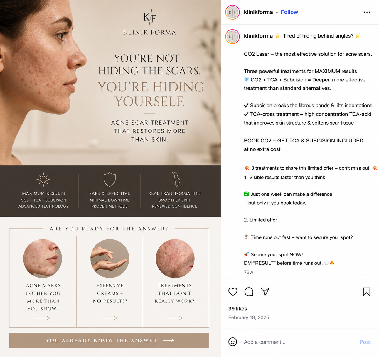 Klinik Forma campaign